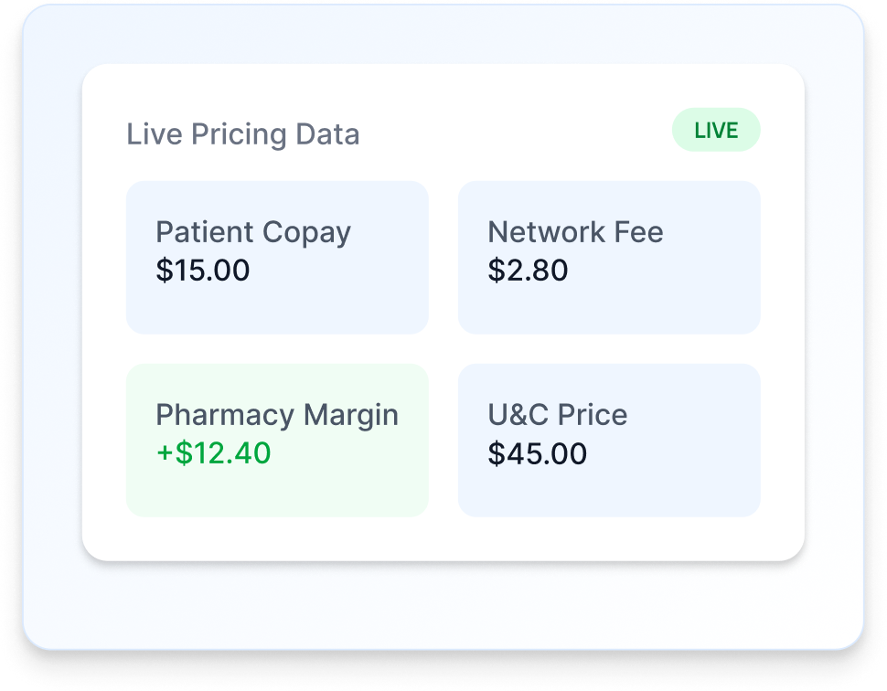 See live claim pricing